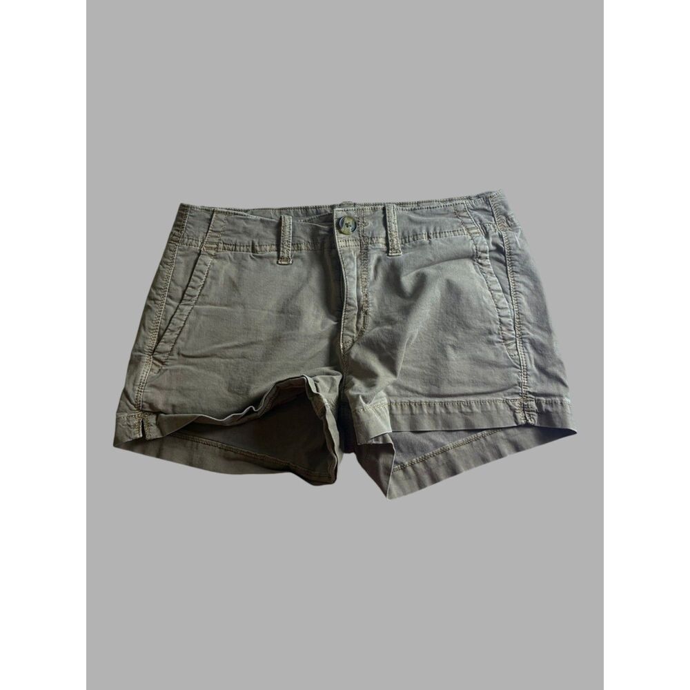 American Eagle Super Stretch Khaki Shorts Women's Size 0 Beige